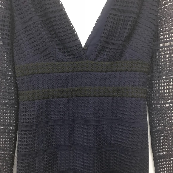 Nwt Diane Von Furstenberg Viera lace LS dress
